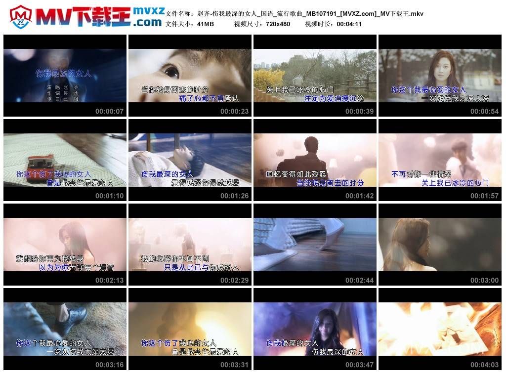 赵齐-伤我最深的女人_国语_流行歌曲_MB107191